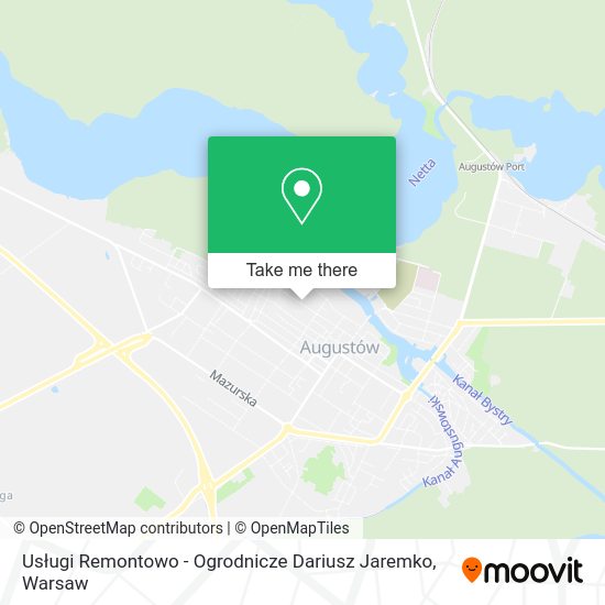 Usługi Remontowo - Ogrodnicze Dariusz Jaremko map