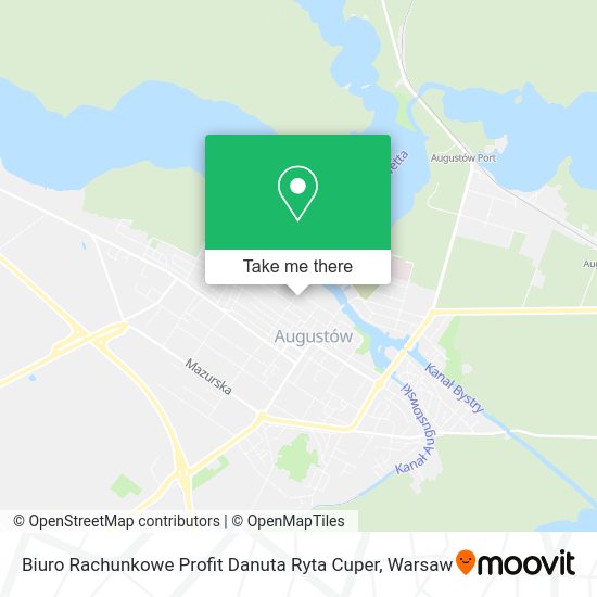 Biuro Rachunkowe Profit Danuta Ryta Cuper map