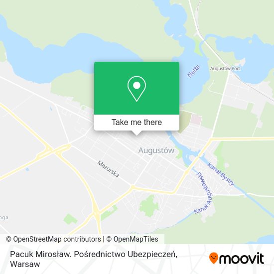 Pacuk Mirosław. Pośrednictwo Ubezpieczeń map