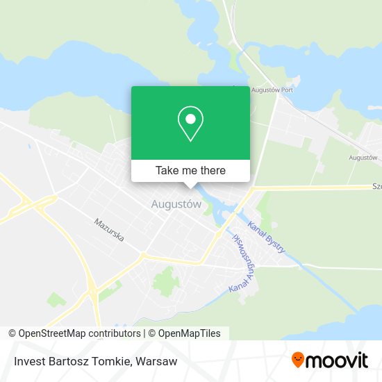 Invest Bartosz Tomkie map