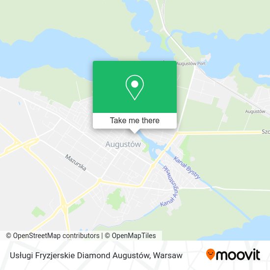 Usługi Fryzjerskie Diamond Augustów map