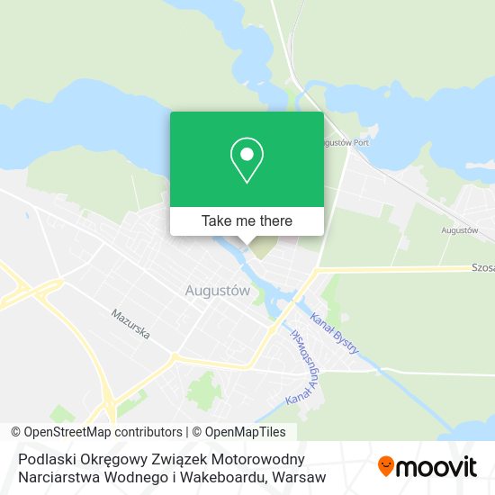 Podlaski Okręgowy Związek Motorowodny Narciarstwa Wodnego i Wakeboardu map