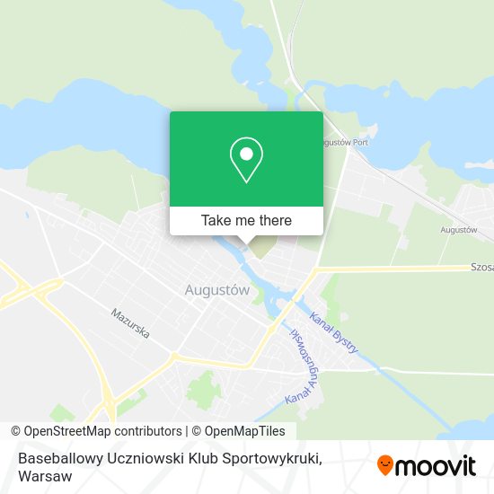 Baseballowy Uczniowski Klub Sportowykruki map