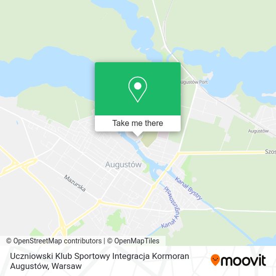 Uczniowski Klub Sportowy Integracja Kormoran Augustów map