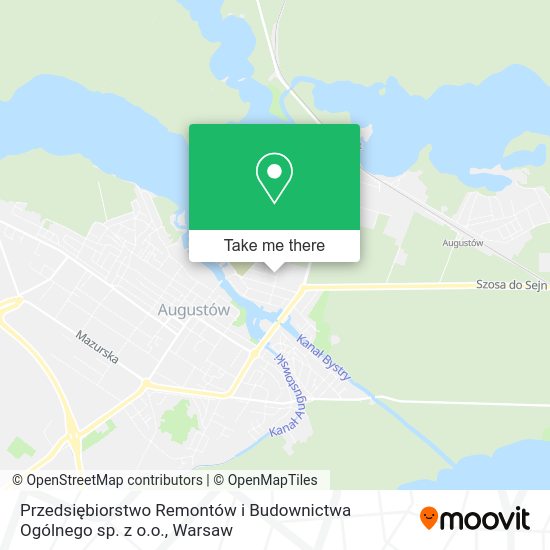 Przedsiębiorstwo Remontów i Budownictwa Ogólnego sp. z o.o. map