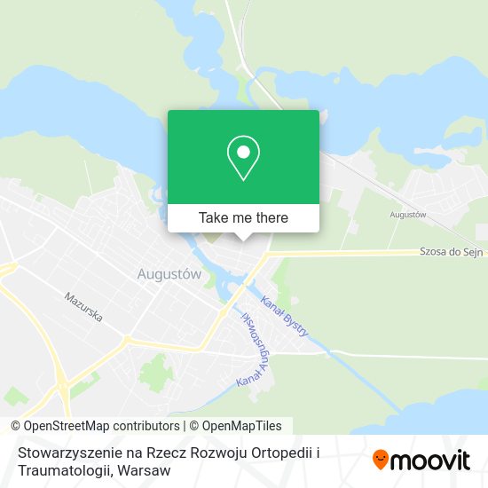 Stowarzyszenie na Rzecz Rozwoju Ortopedii i Traumatologii map