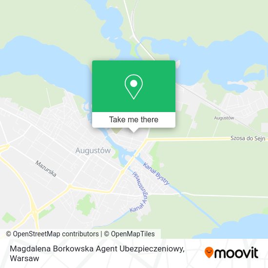 Magdalena Borkowska Agent Ubezpieczeniowy map