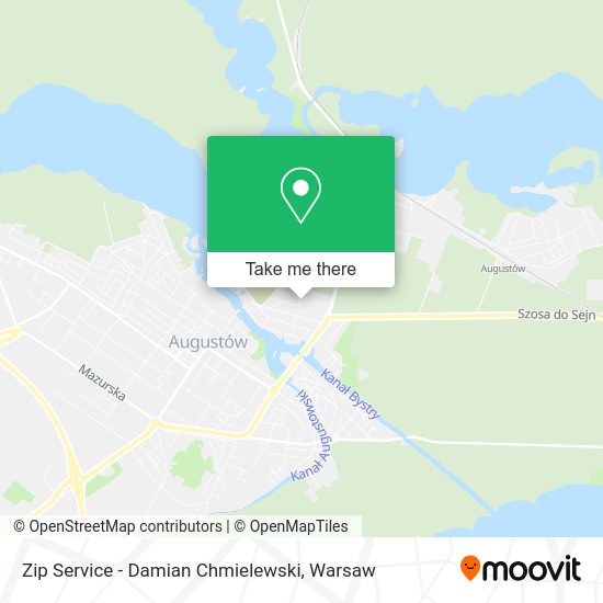 Zip Service - Damian Chmielewski map