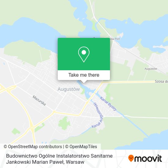 Budownictwo Ogólne Instalatorstwo Sanitarne Jankowski Marian Paweł map