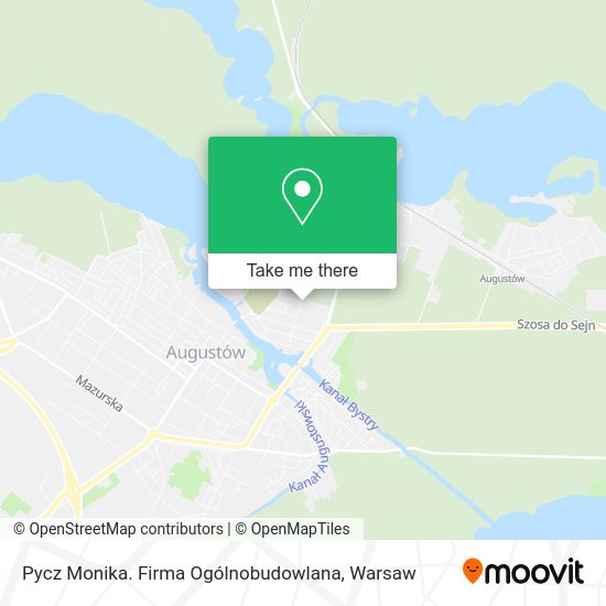 Pycz Monika. Firma Ogólnobudowlana map