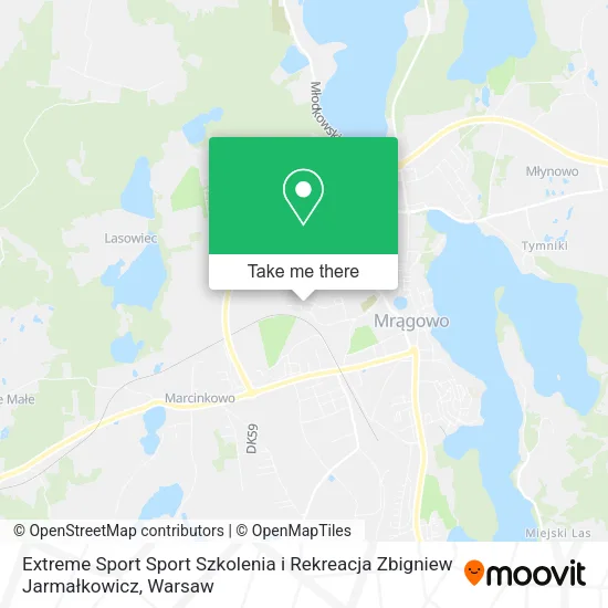 Карта Extreme Sport Sport Szkolenia i Rekreacja Zbigniew Jarmałkowicz