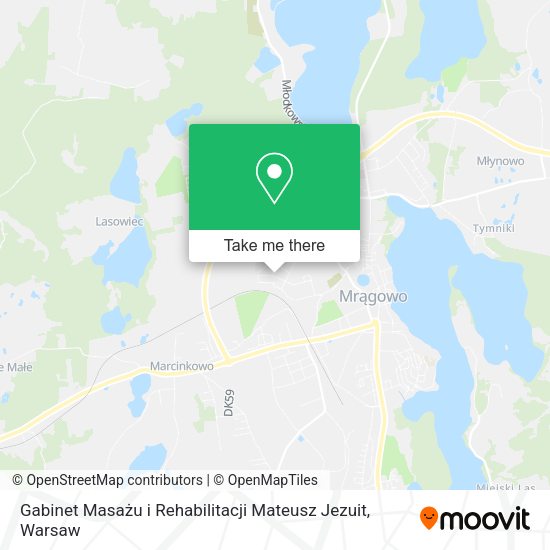 Gabinet Masażu i Rehabilitacji Mateusz Jezuit map