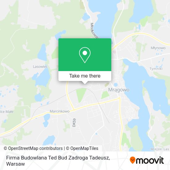 Firma Budowlana Ted Bud Zadroga Tadeusz map