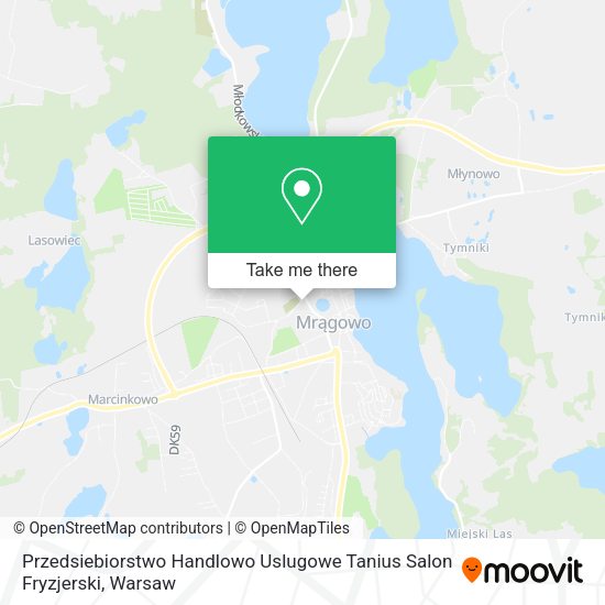 Przedsiebiorstwo Handlowo Uslugowe Tanius Salon Fryzjerski map