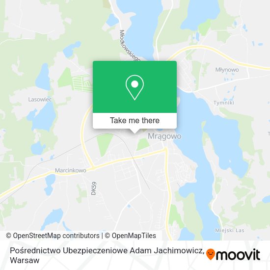 Pośrednictwo Ubezpieczeniowe Adam Jachimowicz map