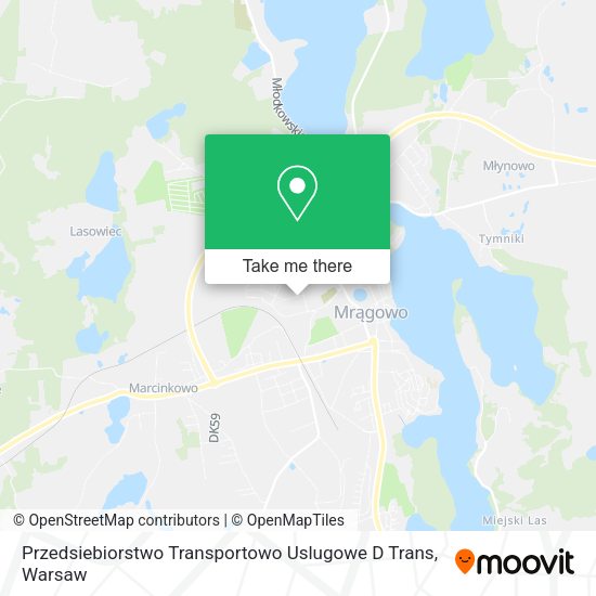 Карта Przedsiebiorstwo Transportowo Uslugowe D Trans