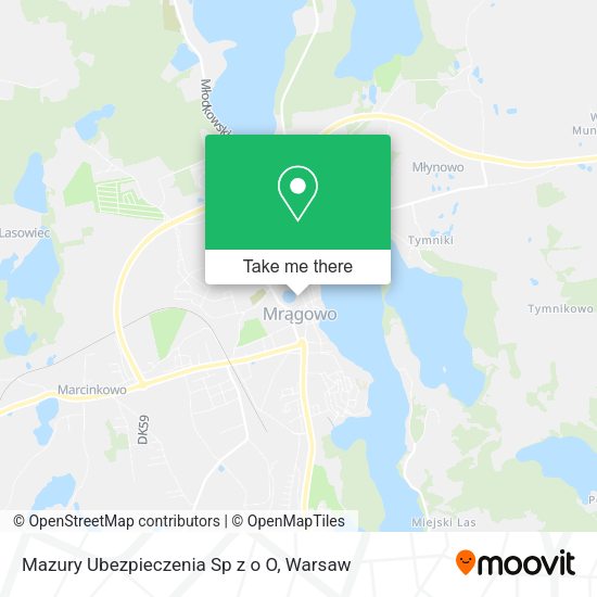 Mazury Ubezpieczenia Sp z o O map