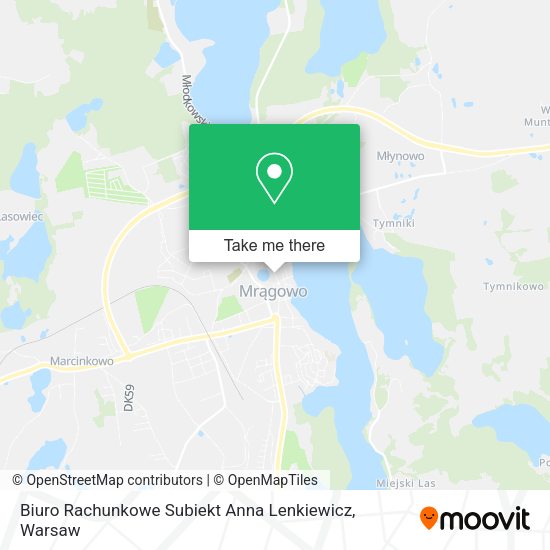 Biuro Rachunkowe Subiekt Anna Lenkiewicz map