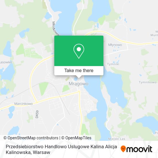 Przedsiebiorstwo Handlowo Uslugowe Kalina Alicja Kalinowska map