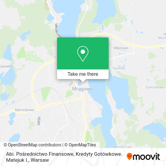 Abi. Pośrednictwo Finansowe, Kredyty Gotówkowe. Matejuk I. map