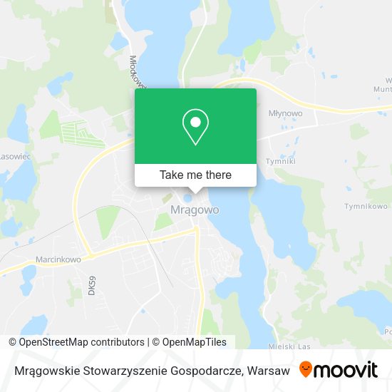 Карта Mrągowskie Stowarzyszenie Gospodarcze