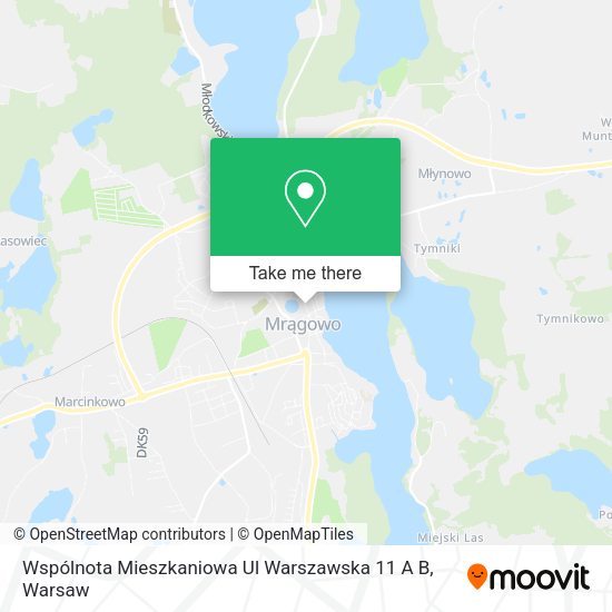 Карта Wspólnota Mieszkaniowa Ul Warszawska 11 A B