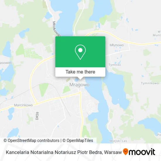 Карта Kancelaria Notarialna Notariusz Piotr Bedra