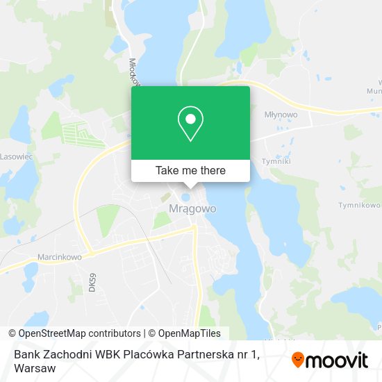 Bank Zachodni WBK Placówka Partnerska nr 1 map