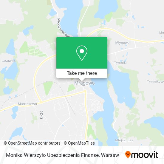 Monika Wierszyło Ubezpieczenia Finanse map