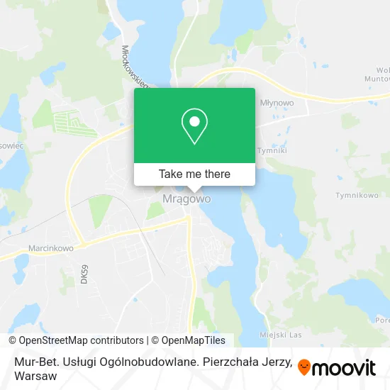 Карта Mur-Bet. Usługi Ogólnobudowlane. Pierzchała Jerzy