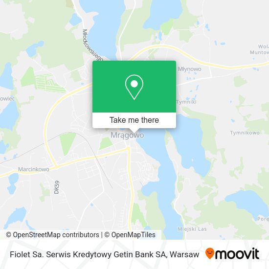 Fiolet Sa. Serwis Kredytowy Getin Bank SA map