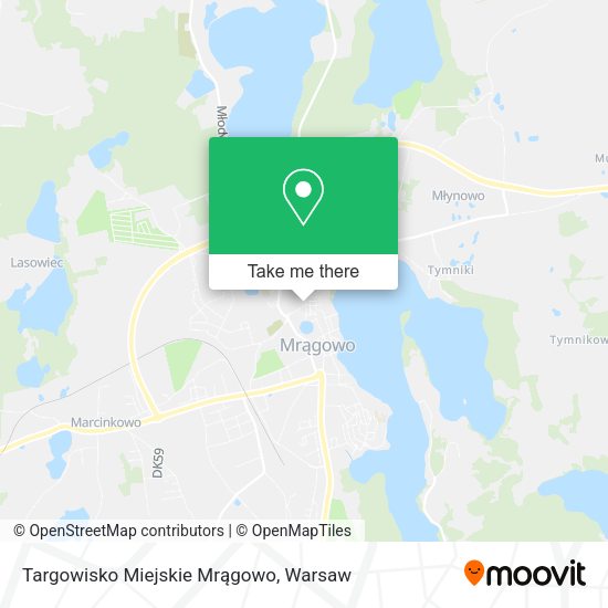 Targowisko Miejskie Mrągowo map