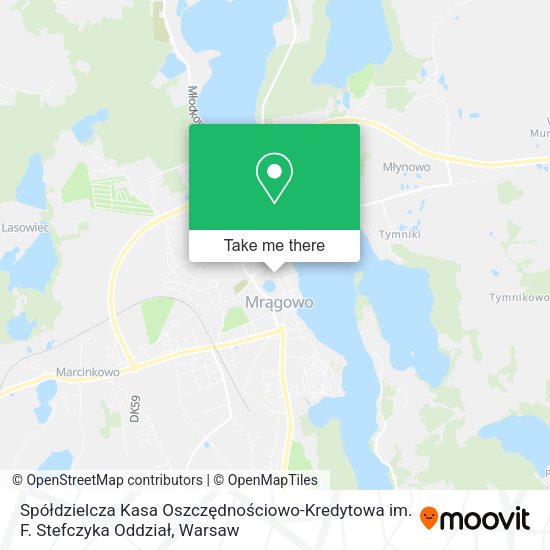 Spółdzielcza Kasa Oszczędnościowo-Kredytowa im. F. Stefczyka Oddział map