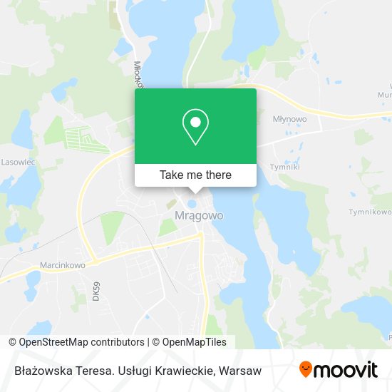 Błażowska Teresa. Usługi Krawieckie map