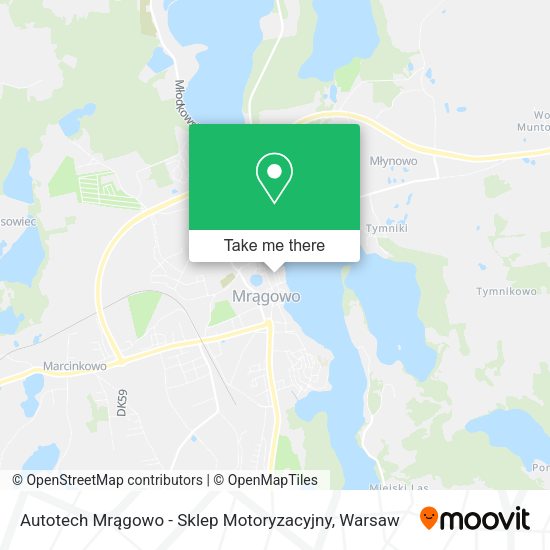 Autotech Mrągowo - Sklep Motoryzacyjny map