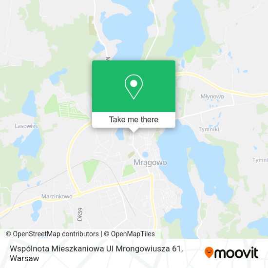 Wspólnota Mieszkaniowa Ul Mrongowiusza 61 map