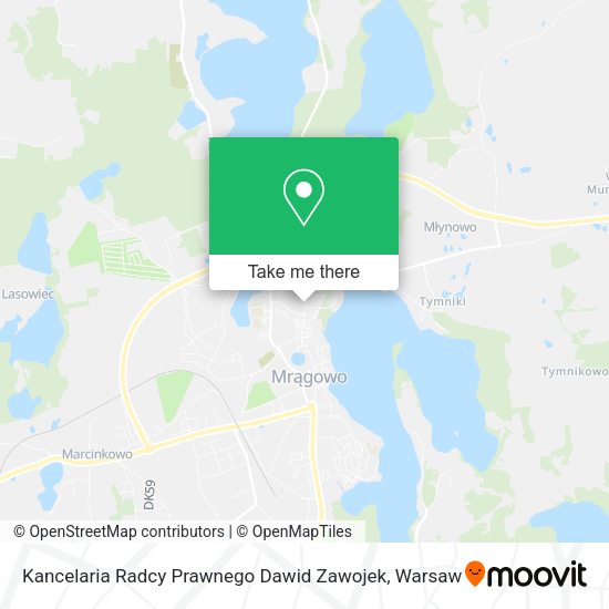 Kancelaria Radcy Prawnego Dawid Zawojek map