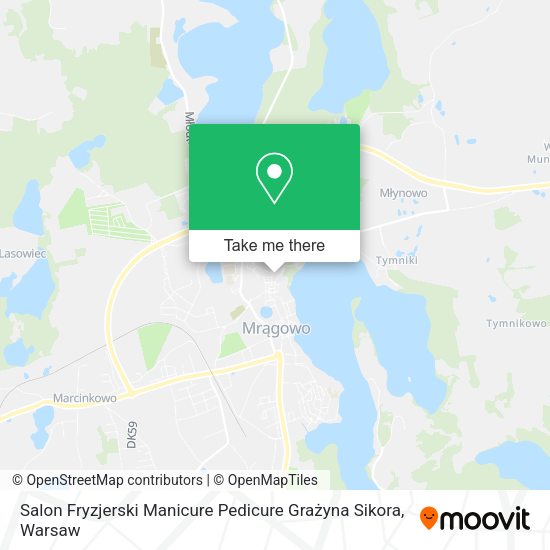 Salon Fryzjerski Manicure Pedicure Grażyna Sikora map