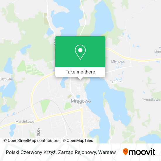 Polski Czerwony Krzyż. Zarząd Rejonowy map