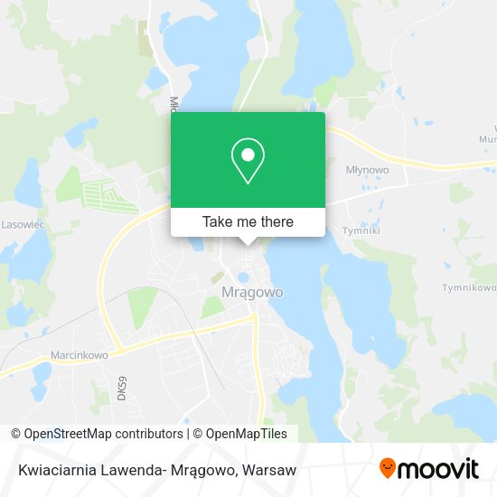 Kwiaciarnia Lawenda- Mrągowo map