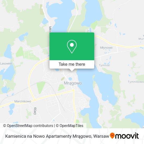 Карта Kamienica na Nowo Apartamenty Mrągowo