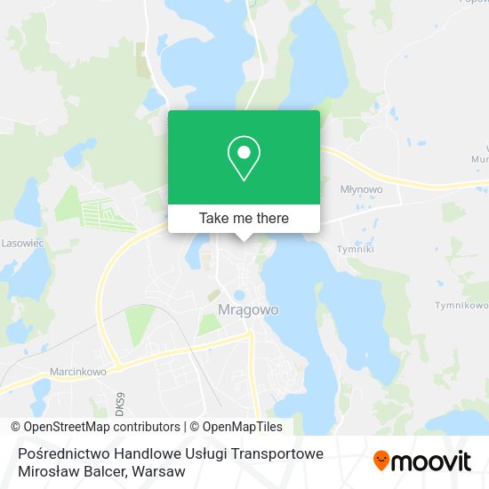 Pośrednictwo Handlowe Usługi Transportowe Mirosław Balcer map