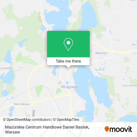 Mazurskie Centrum Handlowe Daniel Bastek map