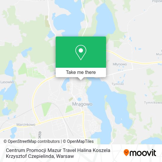 Centrum Promocji Mazur Travel Halina Koszela Krzysztof Czepielinda map