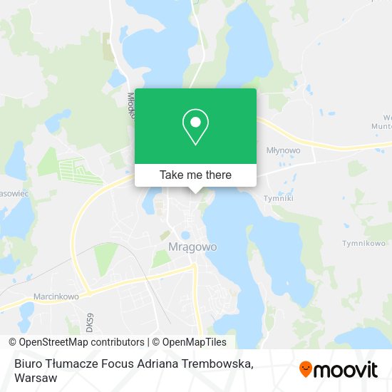 Biuro Tłumacze Focus Adriana Trembowska map