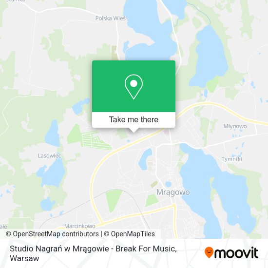 Карта Studio Nagrań w Mrągowie - Break For Music