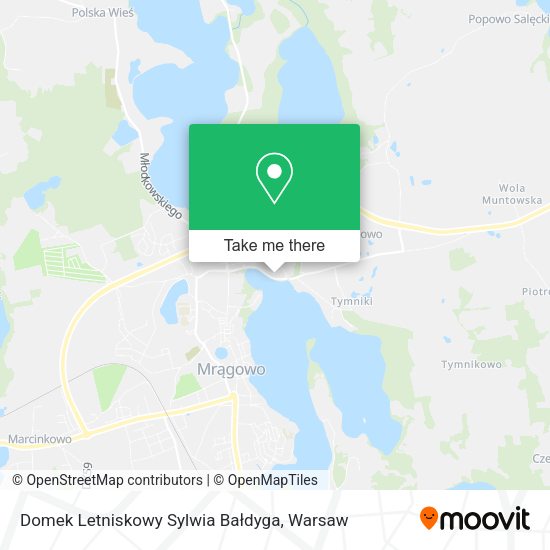 Domek Letniskowy Sylwia Bałdyga map