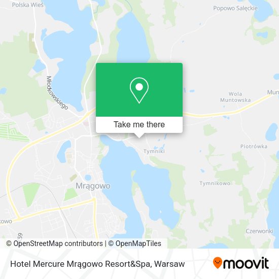 Hotel Mercure Mrągowo Resort&Spa map