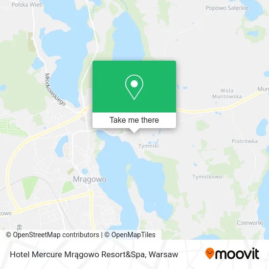 Карта Hotel Mercure Mrągowo Resort&Spa