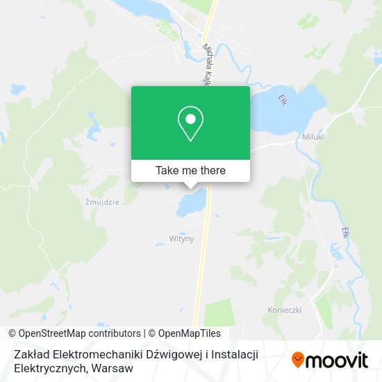 Zakład Elektromechaniki Dźwigowej i Instalacji Elektrycznych map